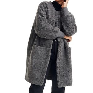 Madewell Bonded Fleece Cocoon Coat